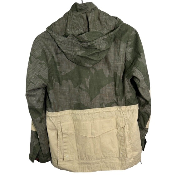 Marshall Artist‎ Waxed Cotton Hooded Jacket Simms Sigal Camo Lined Medium - Picture 2 of 16